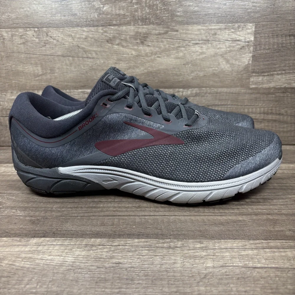 Brooks Pure Cadence 7 Gray Mens US Size 14 EUR 48.5 1102741D012 Running Shoes
